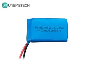 Wholesale 2S High Discharge Rate LiPo Battery / 18C Lithium Polymer Battery 7.4v 1000mah 823048 from china suppliers