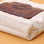 Brown And White Branded Promotional Bags / Durable Promotional Items Bags