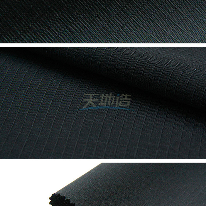 Aramid Lenzing Viscose Fabric 260gsm Navy Blue For Protective Clothing