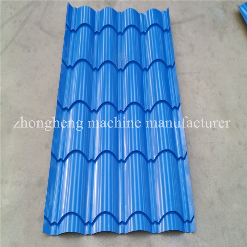 Hydraulic Wave Roof Glazed Tile Roll Forming Machine / Roll Form Equipment