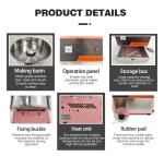 Electric Heating Cotton Candy Machine Stainless Steel Output Product Name for
