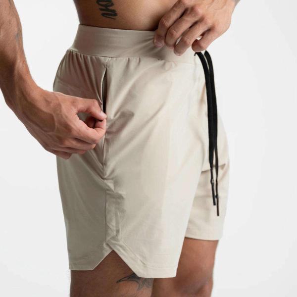 Customized Mens Workout Athletic Shorts Polyester Inside Pocket Quick Dry Sports