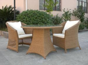 Wholesale Outdoor Rattan Furniture Sofa Chair Set For Garden / Patio Brown from china suppliers