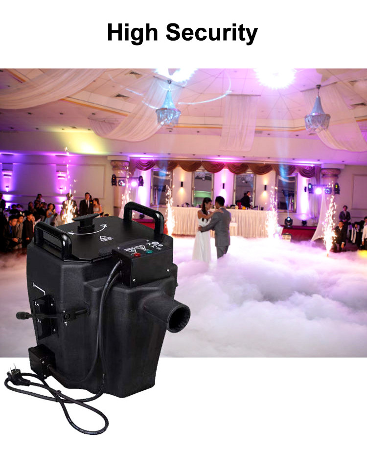 3500W Fog Smoke Machine Concert Dry Ice Low Fog Machine Mist Ground Smog Wedding