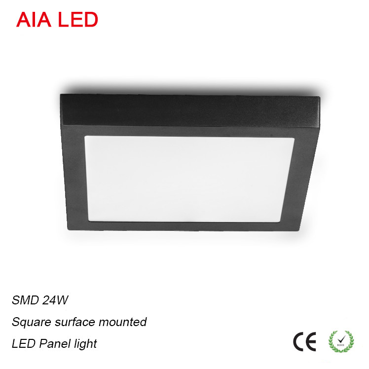 RA80 PF96% Surface mounted Black 24W LED panel light led downlight led ceiling light