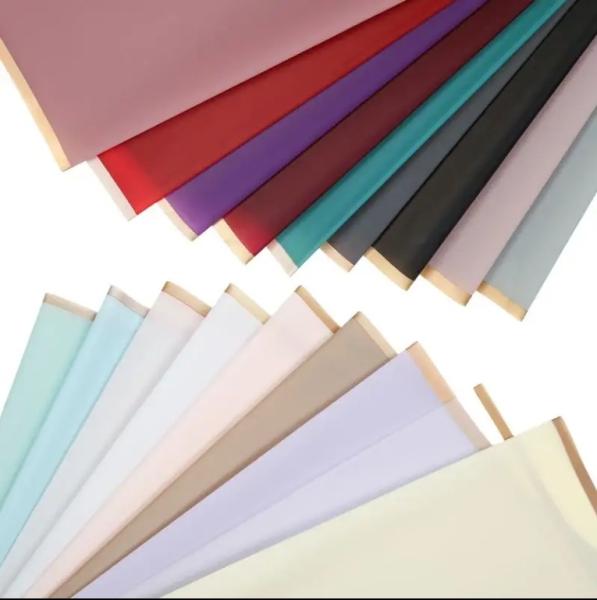 Waterproof Korean Matt Plastic Floral Wrapping Paper for Flower Bouquet