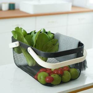 Wholesale Rectangular 36X23X16.5CM Wire Mesh Fruit Basket Wear Resistant from china suppliers