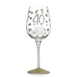 Eco-Friendly Glassware Accepts Custom Logo Personalized Glitter Pink Wine Glass