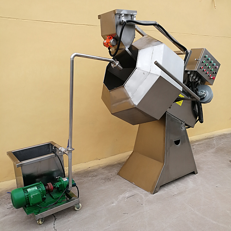 Fully Automatic Snack Chicken Popcorn Seasoning Machine Multifunctional 100-500kg/H