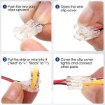 Hotel COB Mini Led Light Strip Wire Connectors 2 3 Pin Connection Solderless CCT