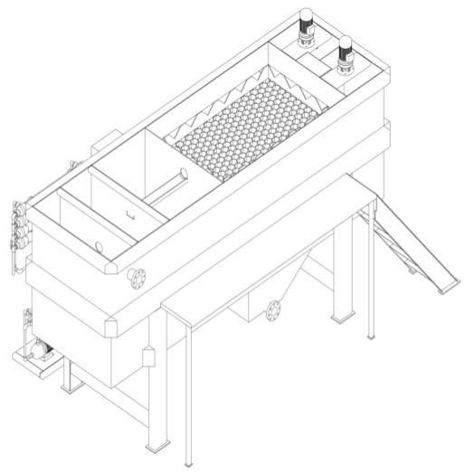 Coating Wastewater Lamella Clarifier Inclined Plate Clarifier For Solid Liquid Separation