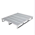 Warehouse Rack Zinc Plated 2000kg Heavy Duty Steel Pallet