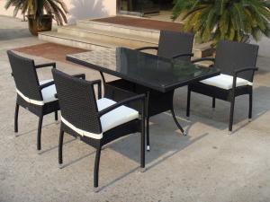 Wholesale garden rattan dining set outdoor chair from china suppliers