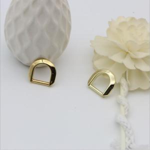 Wholesale RL-DR038 Light gold D ring bag accessories,12.1mm bag metal d buckles from china suppliers