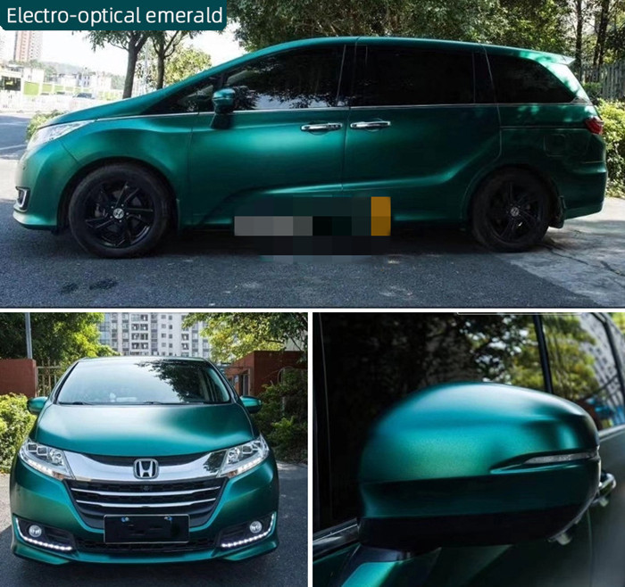 Electric Optical Emerald Matte Car Vinyl Wrap Self Healing Technology