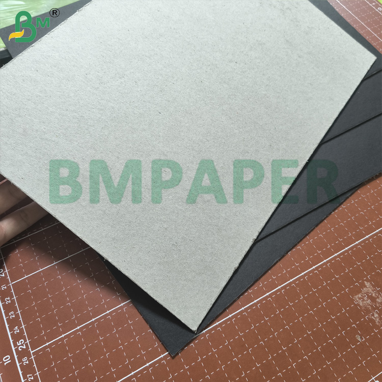 Black Paper Laminated Grey Board On One Side 2mm Thick For Packaging