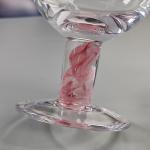 Mexican Confetti Design Elegant Water Goblets Luxury Hand Blown Confetti