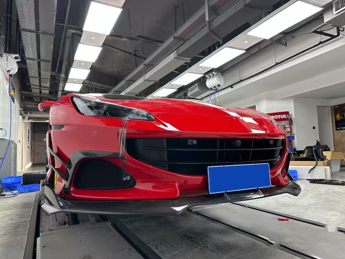 Portofino Retrofit Carbon Body Kit MSY Style Front Lip Carbon Fiber Diffuser Spoiler Side