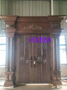 Wholesale Electrophoretic Painting 100mm Leaf Main Entry Doors For Villa from china suppliers