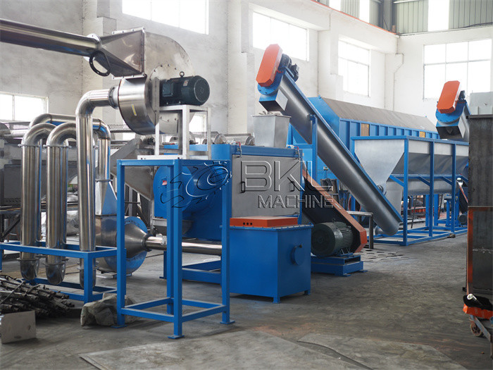 300kg/h HDPE PP Basket Bottle Recycling Washing Machine Plant