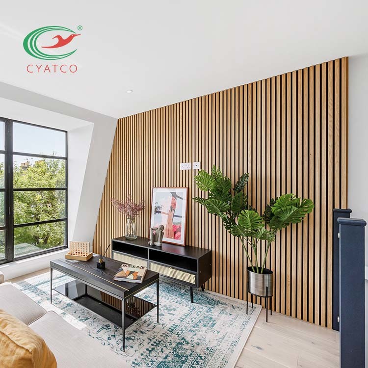 2400X600mm Wood Acoustic Oak Panels Moistureproof Multipurpose