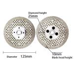 115mm 125mm Electroplating Diamond Disc For Circular Saw Concrete Cutting