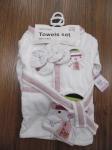 towels set for baby,non-twist woven terry cotton fabric products gift set