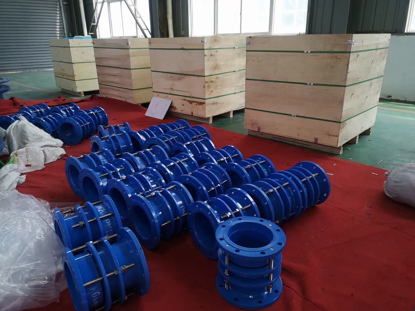 Rubber Pipe Union Connector Ductile Iron Pipe Flange Pipe Fitting Connector Dismantling Joints