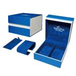 Sapphire Blue Plastic Luxury Watch Packaging Box Jewelry Box For Necklaces And