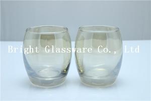 Wholesale Beautiful colorful blown candle holder, hurricane glass from china suppliers