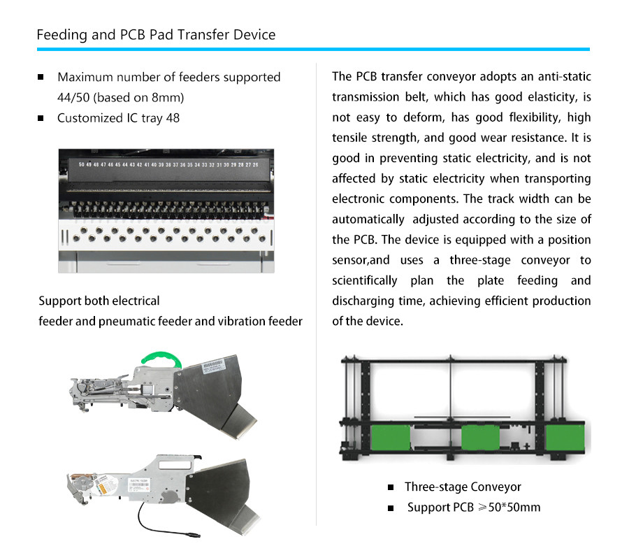Pneumatic 24mm Pcb Pick And Place Machine Ac220v 50hz