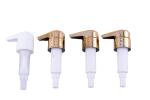 Food Grade 28mm Lotion Pump Head Cover 28/400 Gold Dispenser 8.0cc For Dosage