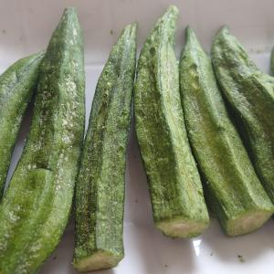 Wholesale healthy picnic snack vacuum fried okra dried vegetable snacks vf okra from china suppliers