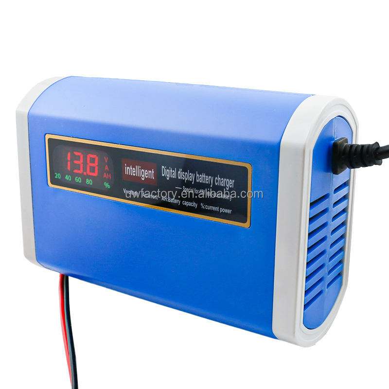 FCP 10Amp Car Battery Charger 12V/24V Smart Fully Automatic Battery Charger Maintainer Trickle Charger for Car Truck Motorcycle