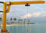 Marine Electric Hoist Column Swing Boat Jib Crane 360 Degree