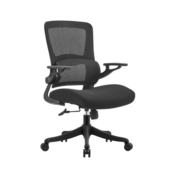 Ergonomic Office Chairs With Adjustable Armrests Waist Impeller Rolling Mesh Computer