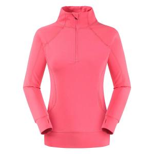 Wholesale Women long sleeve stand collar thumb hole pullover running winter sweatshirts from china suppliers