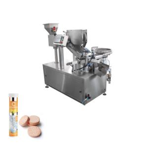 Wholesale Automatic Plastic Tube Filling Packing Machine For Dia 20 - 25mm Effervescent Tablet from china suppliers