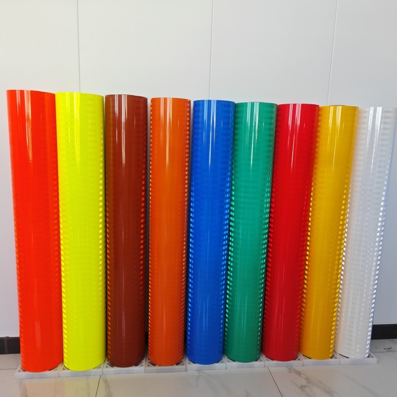 Printable Engineering Grade Reflective Sheeting Micro Prismatic For Traffic Signs