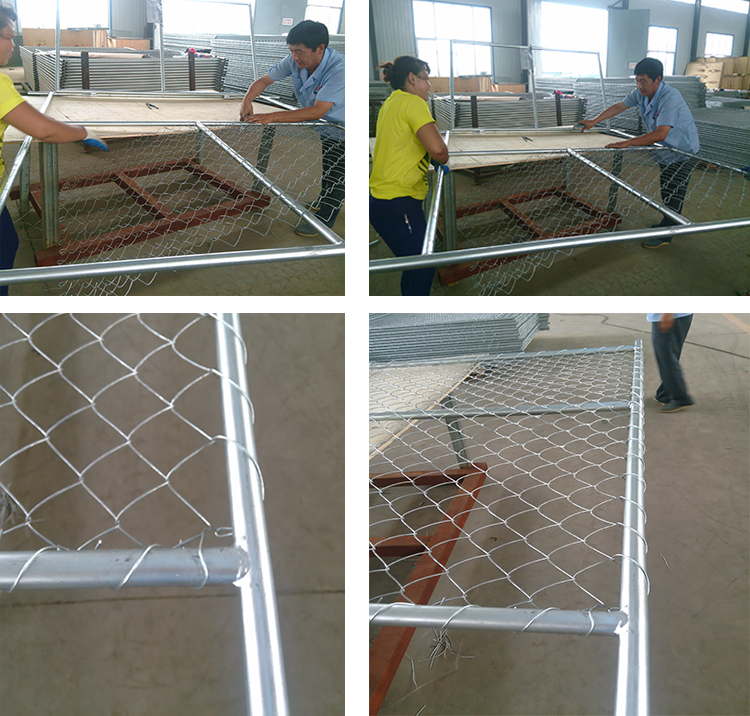 Temporary construction fence chain link temporary fence for sale