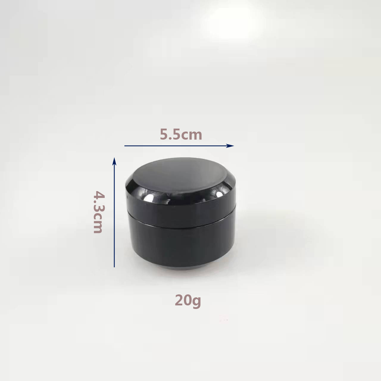 20g Chrome Metallized Pill Bottle for Cosmetic Packaging/PP Plastic Protein Powder Jar