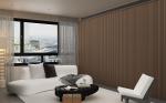 3 Sides Coated 600X2400X21mm Slat Wood Absorbing Panels Meeting Room Corridors