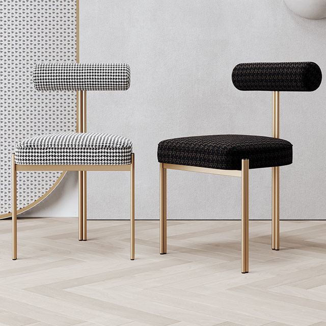 Stackable Ultra Modern Dining Chairs Restaurant Dining Chair 125mm Back Height