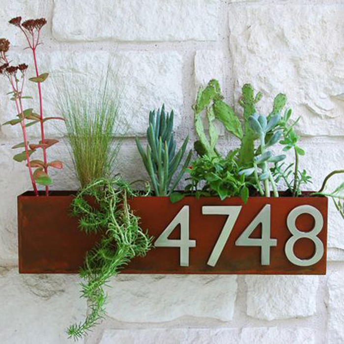 corten steel plant pot