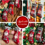 Christmas Stockings Unique 3D Gnomes Xmas Stockings Santa Claus Fireplace