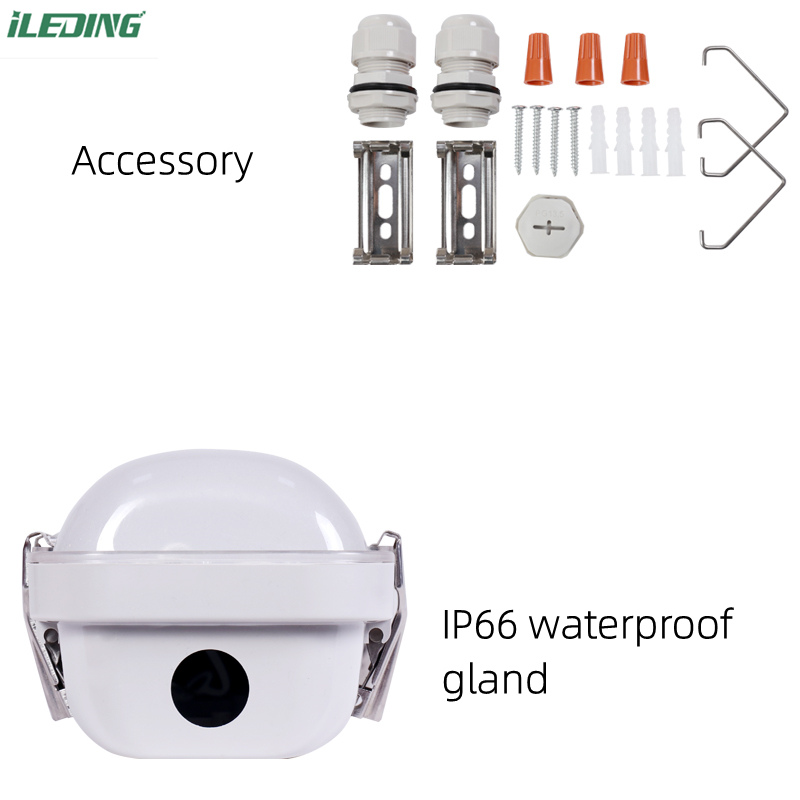 AC 110V ± 10% Input Voltage Industrial 60W 4' LED Linear Tri Proof Light Weather Proof