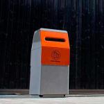 Large Urban Furniture Street 120L Multi Compartment Trash Can