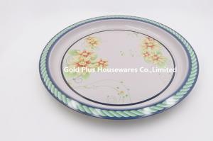Wholesale 45cm Wedding &amp; party tinplate plate charger plates round dish serving tray wedding plates set from china suppliers