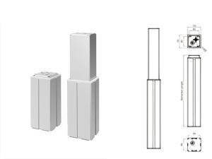 Wholesale 2-Stage Telescopic Pillars Actuators DC Motor Stroke 100~600mm Aluminum Columns from china suppliers