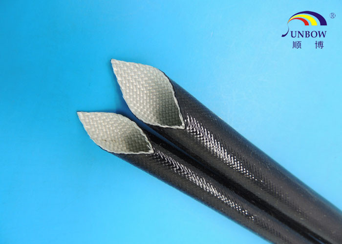 Insulation Expandable Braided Sleeving High Temperature Fiberglass Sleeving Coated Silicone